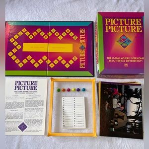 Vintage Picture Picture Golden 1992 Family Party Board Game Made In USA